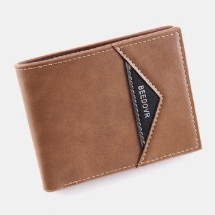 Mænd Bifold Kort Antimagnetisk Tegnebog Vintage Multi-card Slots Kortholder Penge Clip