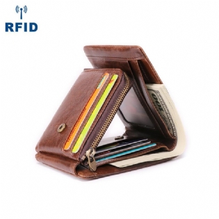 Mænd Business Retro Multi-slot Ægte Læder Kort Pung