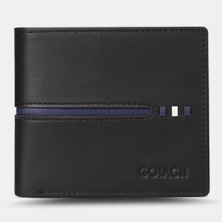 Mænd Horisontal Bifold Blokering Kort Etui Retro Kort Multi-card Slot Kortholder Møntpung Pengeclips Kørekort Tegnebog