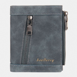 Mænd Imiteret Læder Mode Casual Multi-slot Card Holder Tegnebog