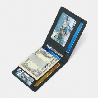 Mænd Multifunktion Business Carbon Fiber Us Dollar Clip Card Handel Kort Multi-card Slots Tegnebog