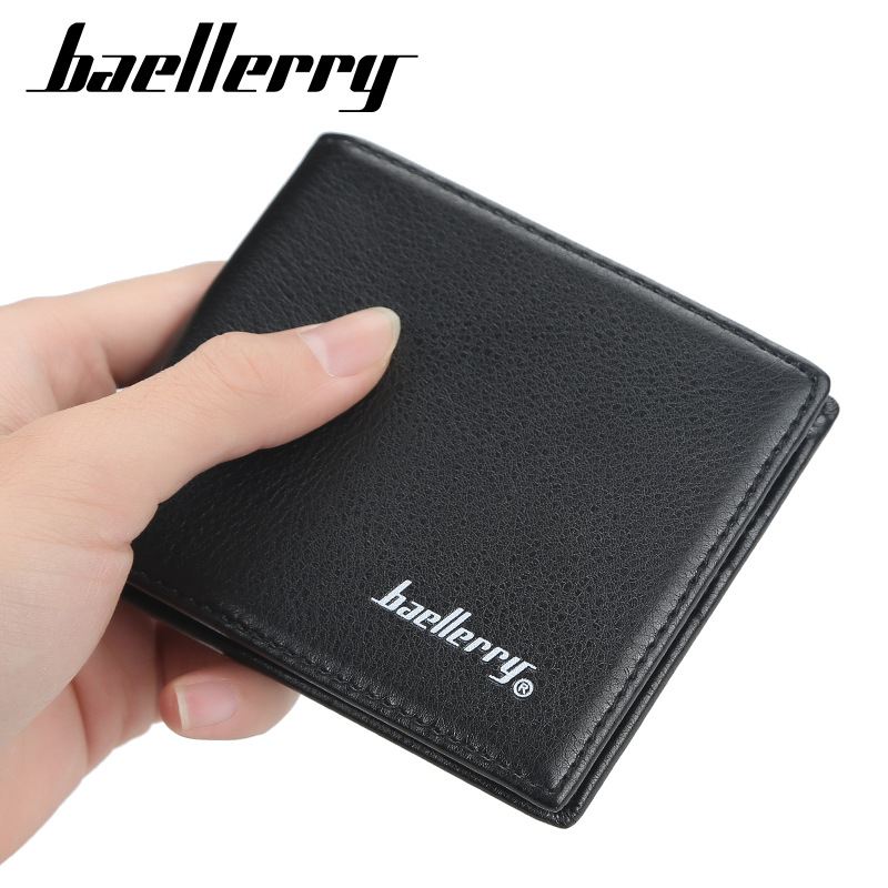 Mænd Pu Læder Bifold Multi Card Slot Retro Business Blød Tynd Tegnebog