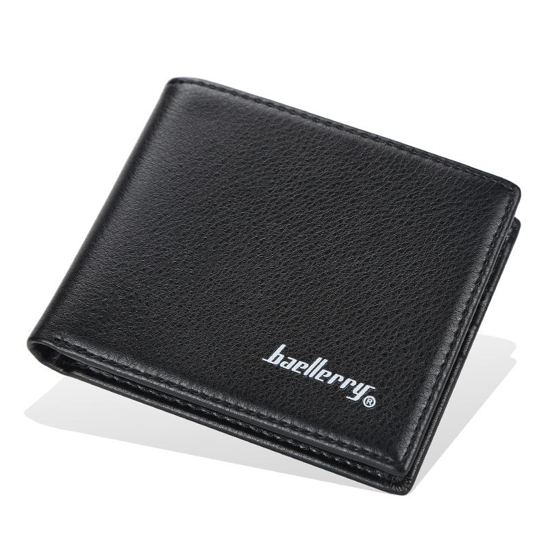 Mænd Pu Læder Bifold Multi Card Slot Retro Business Blød Tynd Tegnebog