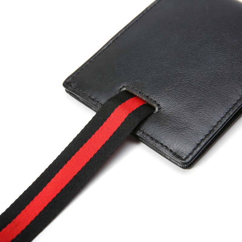 Mænd Slanke Bifold-blokerende Tegnebøger Retro Casual Ægte Læder Kort Multi-card Slot Kortholder Pengeclips