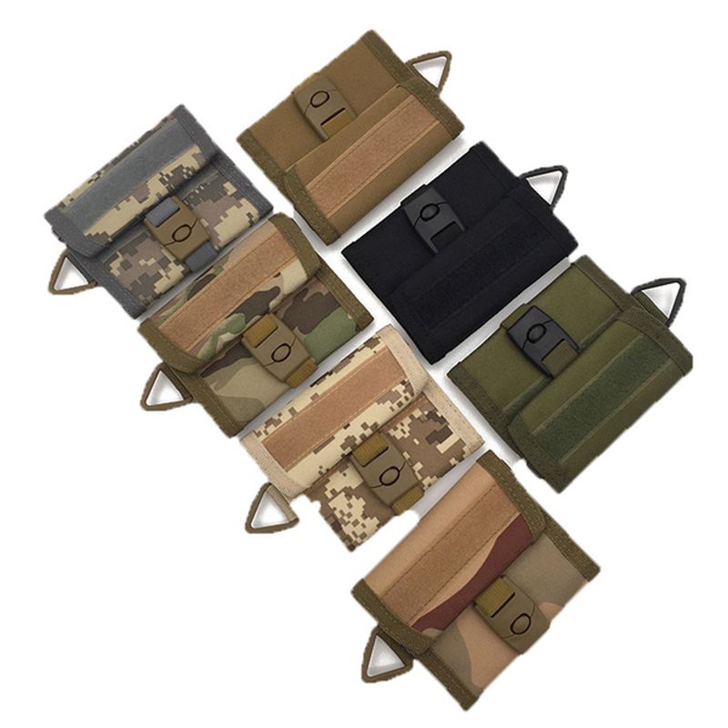 Mænd Tactical Waist Bag Outdoor Pouch Military Molle Wallet Card Holder Med Krog