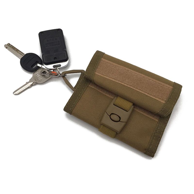 Mænd Tactical Waist Bag Outdoor Pouch Military Molle Wallet Card Holder Med Krog