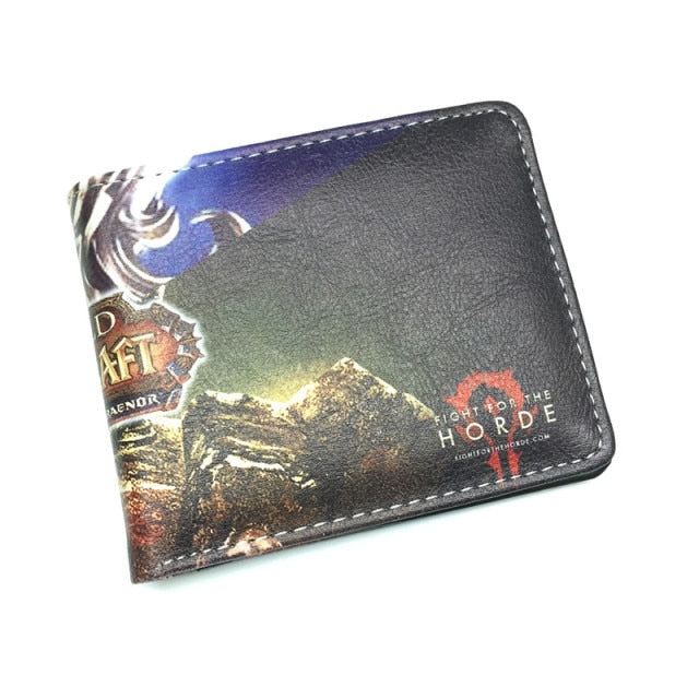 World Of Warcraft Punge Læder Slank Lille Pung Wow Alliance Horde Flag Pung Cool Movie Game Pung