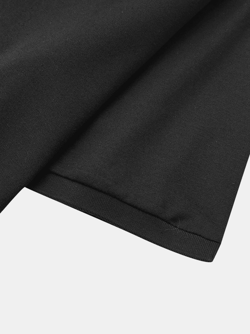 Herre 100% Bomuld Business Button Lukning Casual Golf Shirts