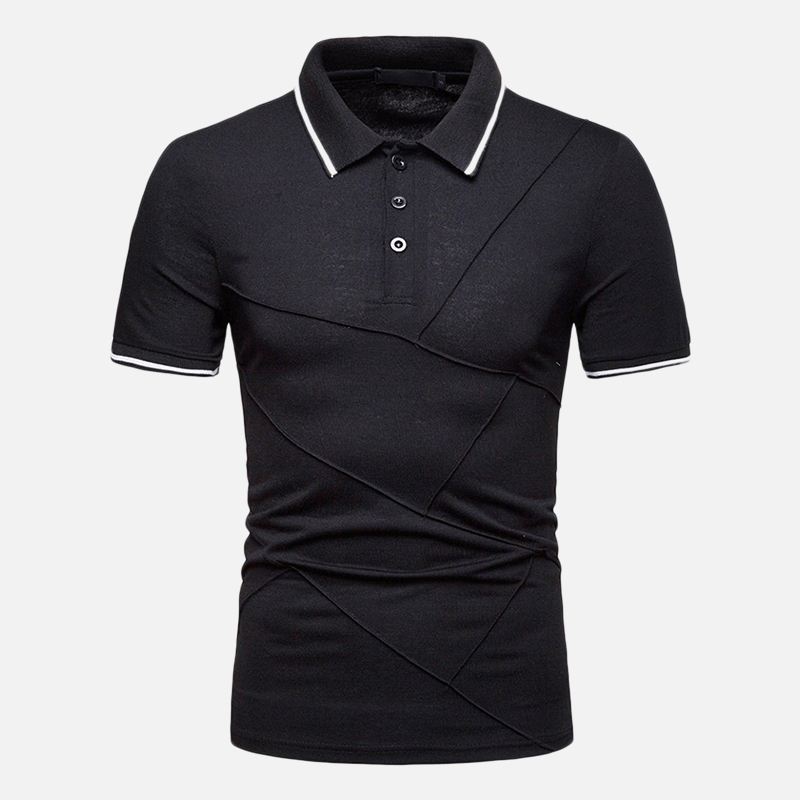 Herre Business Turn-down Krave Splejser Bomuld Slim Golf Shirts