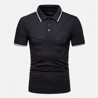 Herre Business Turn-down Krave Splejser Bomuld Slim Golf Shirts