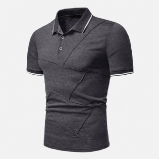 Klassiske Stilfulde Afslappede Business Golfskjorter Til Mænd