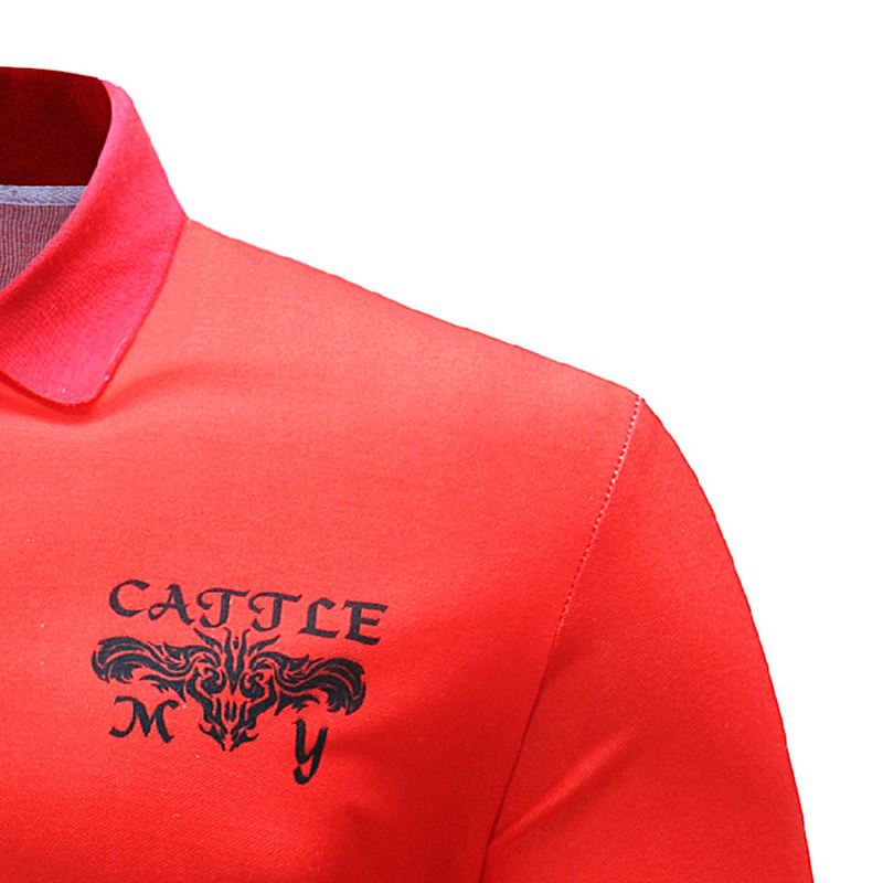Mode Stripe Bogstaver Trykt Mode Toppe T-shirts
