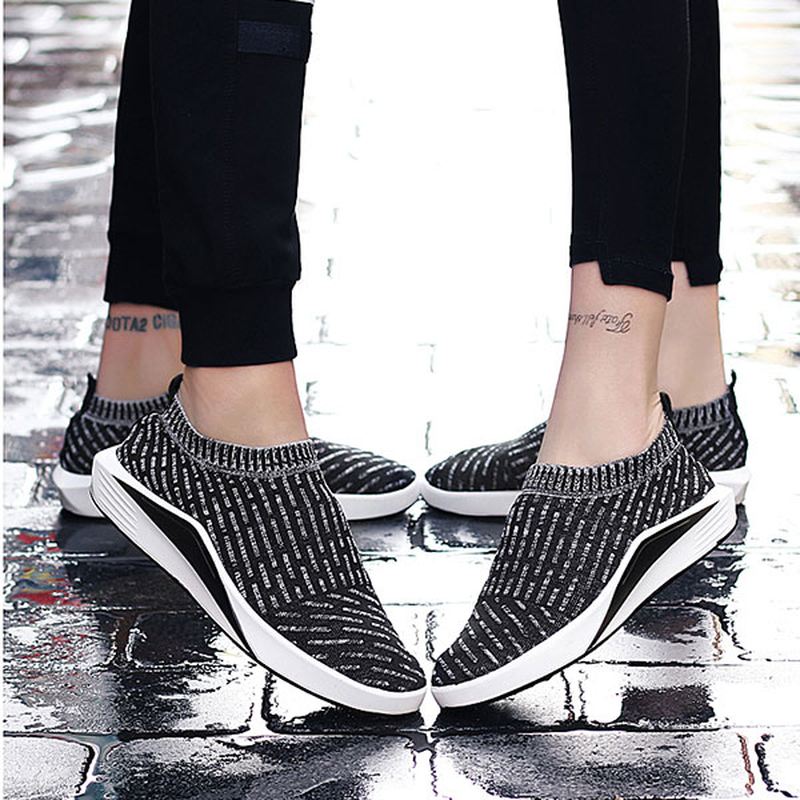 Kvinder Åndbar Slip On Soft Mesh Sport Løbe Udendørs Sko