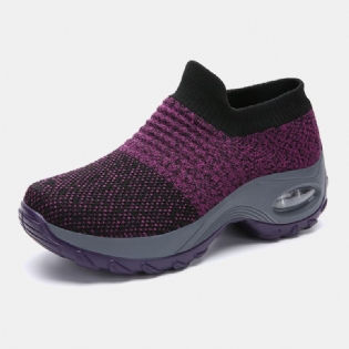 Kvinder Udendørs Åndbar Sok Mesh Rocking Sneakers