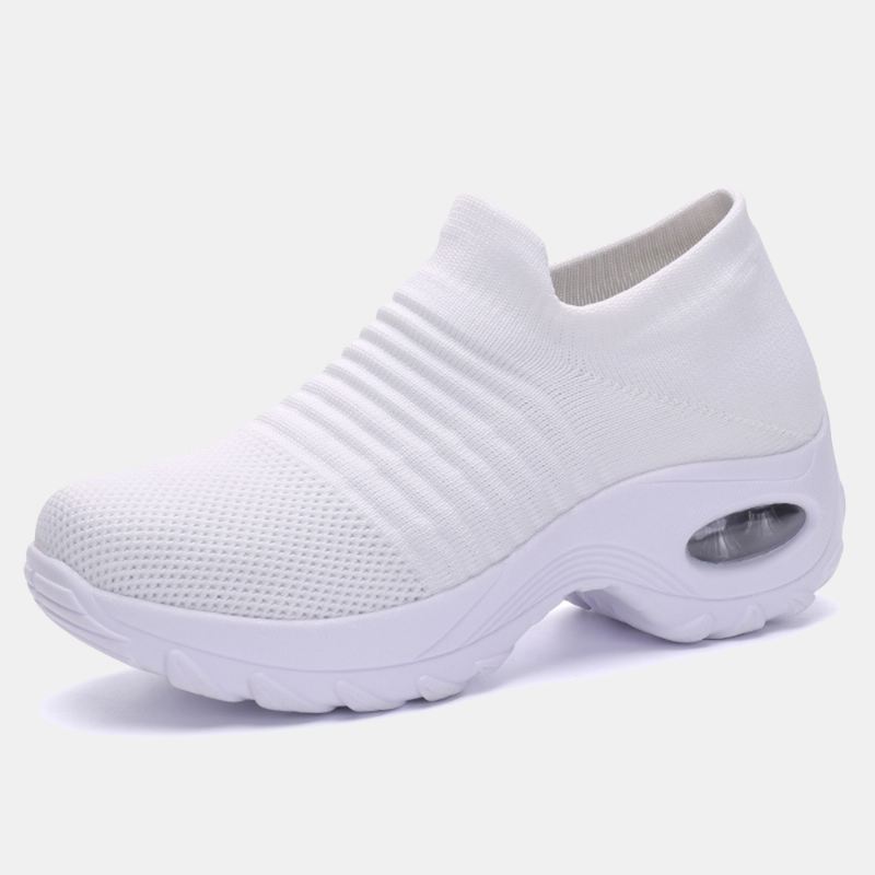 Kvinder Udendørs Åndbar Sok Mesh Rocking Sneakers