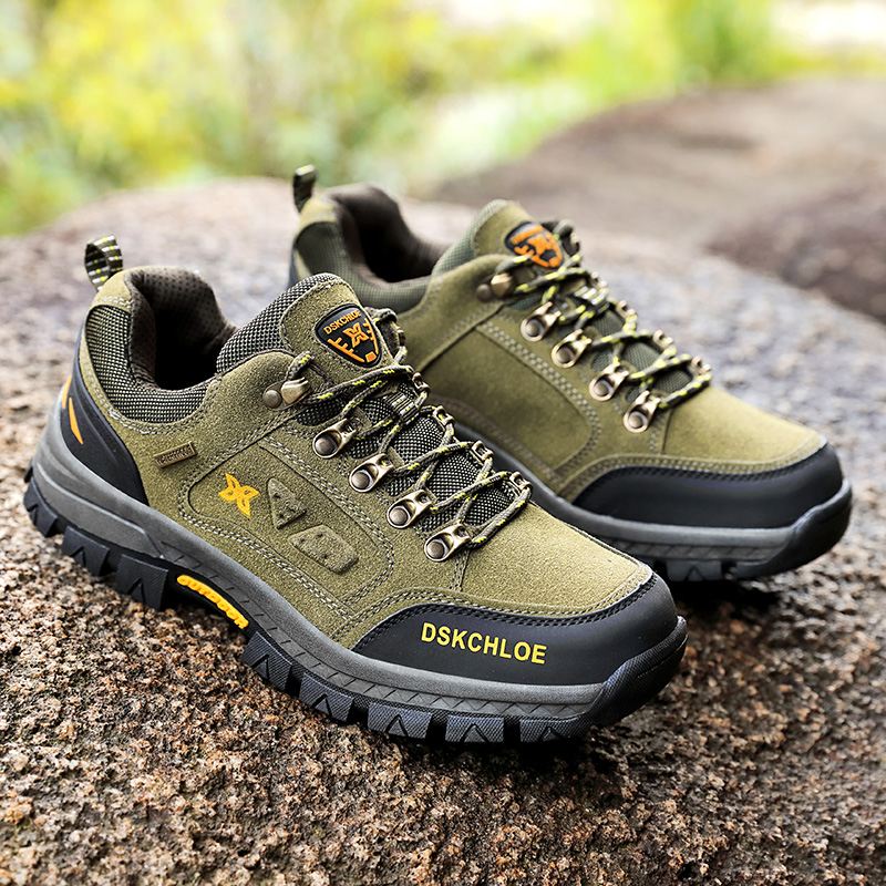 Mænd Åndbar Ruskind Blød Sål Skridsikre Sport Casual Outdoor Vandresko