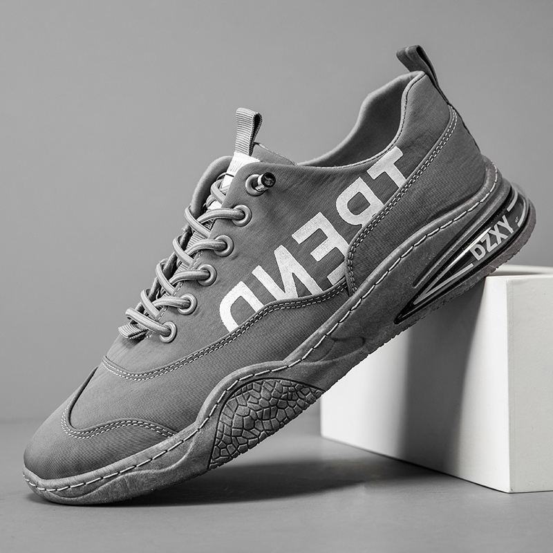 Mænd Åndbar Skridsikker Blød Bund Snørebånd Trendy Sports Casual Court Sko