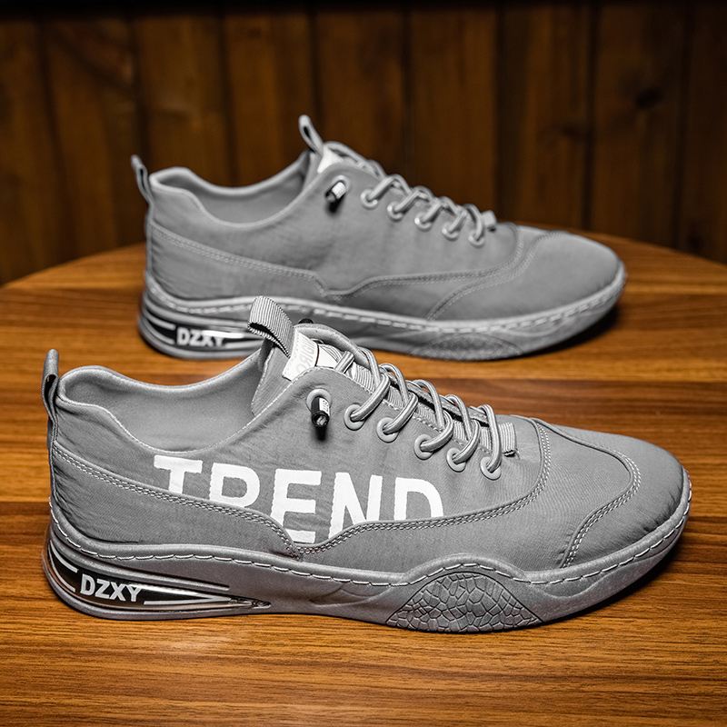 Mænd Åndbar Skridsikker Blød Bund Snørebånd Trendy Sports Casual Court Sko