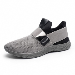 Mænd Casual Stof Elastisk Slip På Athletic Sneakers Sportssko