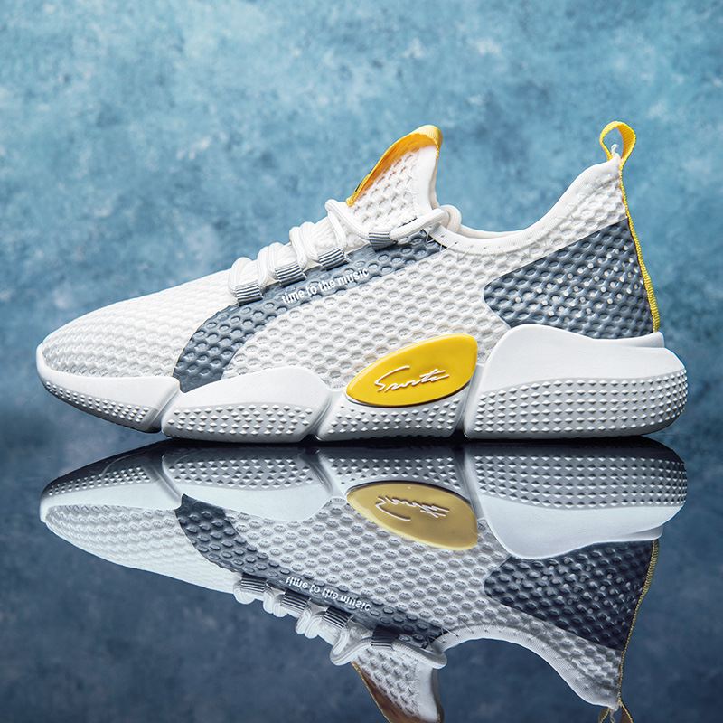 Mænd Colorblock Mesh Stof Åndbar Sport Casual Running Sneakers
