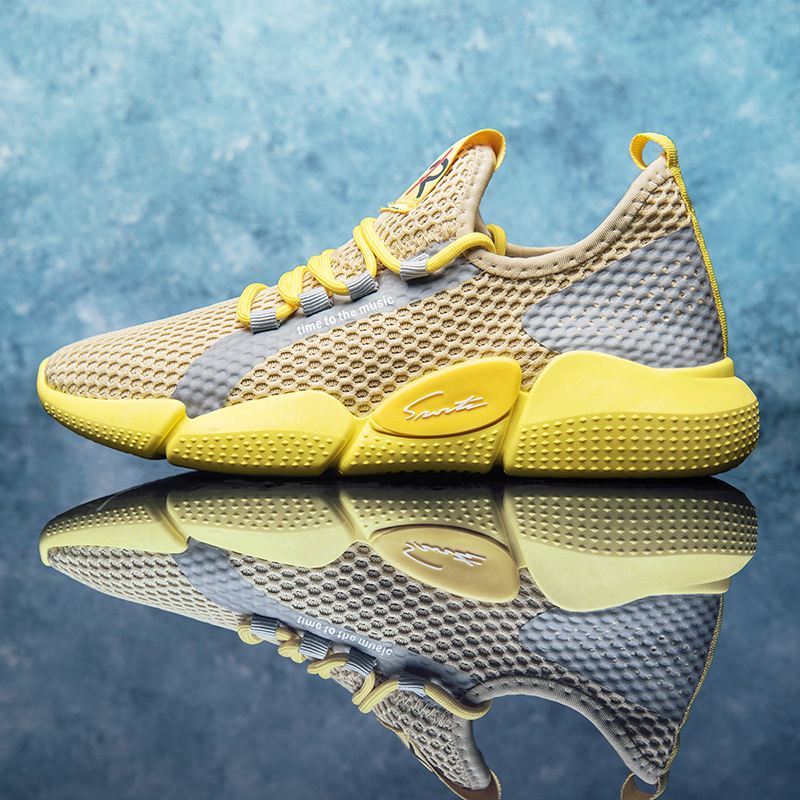 Mænd Colorblock Mesh Stof Åndbar Sport Casual Running Sneakers
