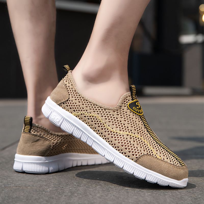 Mænd Mesh Åndbar Skridsikker Komfortable Sports Casual Walking Sko