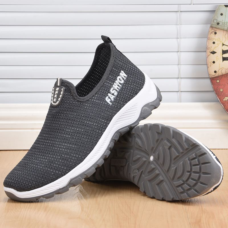 Mænd Stof Åndbar Blød Bund Letvægts Slip On Casual Sportssko