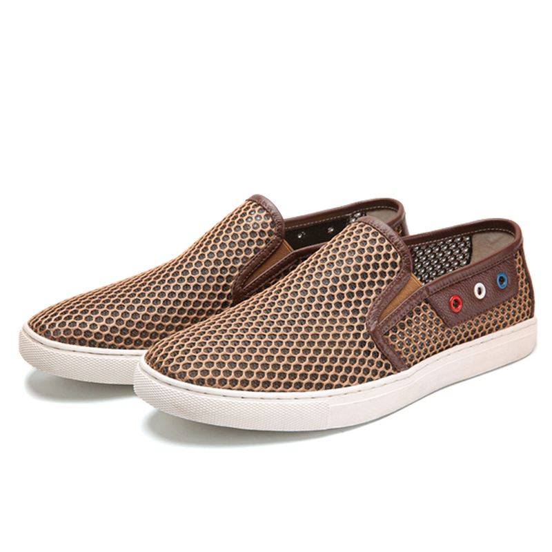 Us Størrelse 6.5-11.5 Mænd Casual Sneakers Åndbar Mesh Hollow Out Outdoor Sports Sandaler Sko