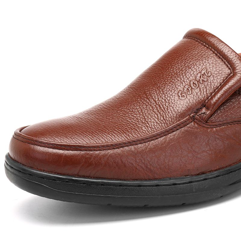 Mænd Ægte Læder Komfortabel Slip On Oxfords