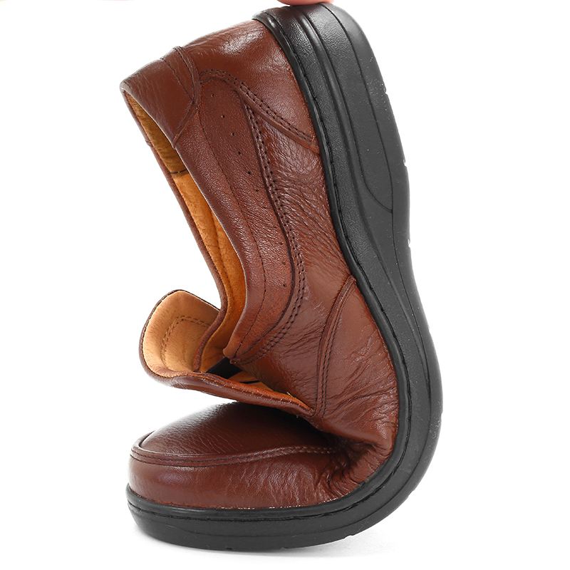 Mænd Ægte Læder Komfortabel Slip On Oxfords