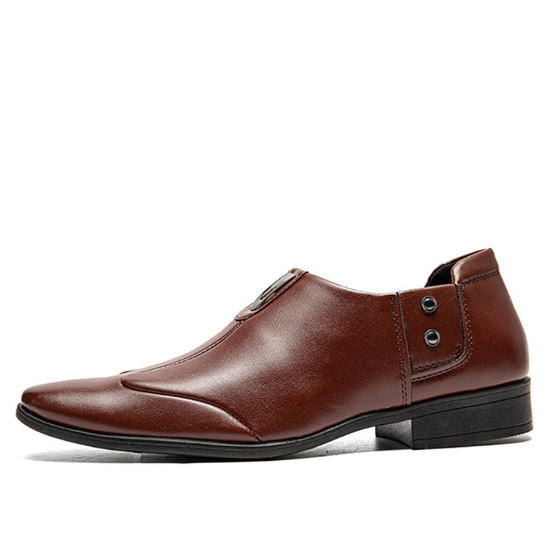 Mænd Åndbart Spidst Hoved Slip-on Business Dress Sko