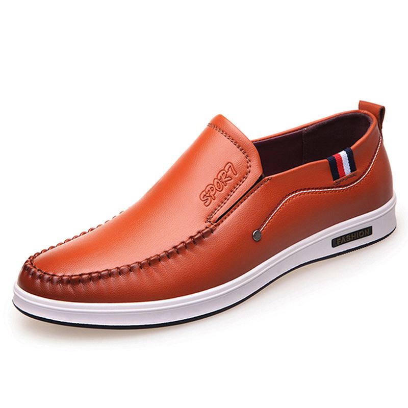 Mænd Casual Ægte Læder Flats Oxfords