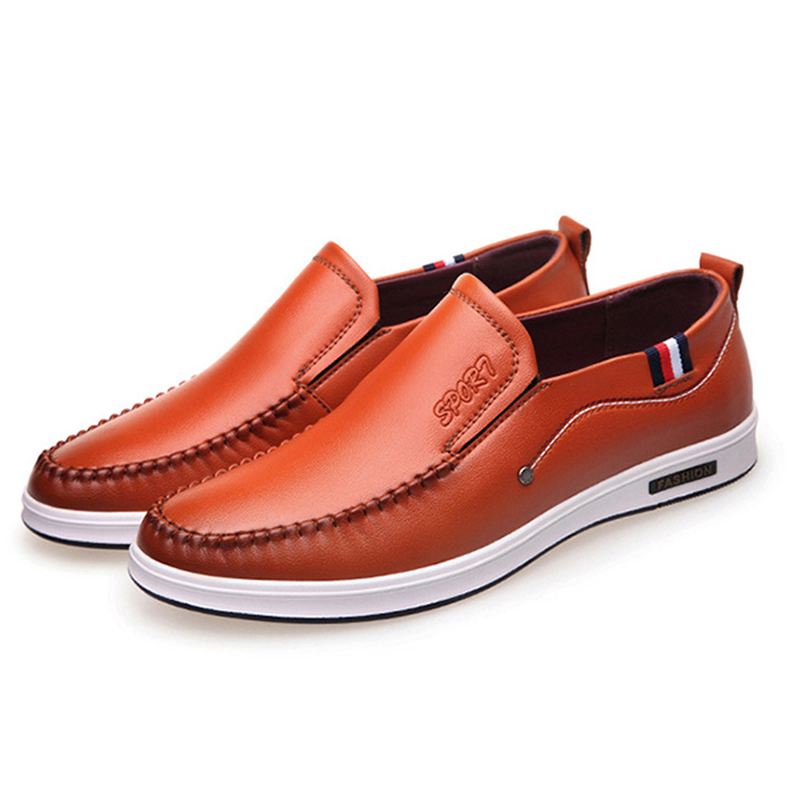 Mænd Casual Ægte Læder Flats Oxfords