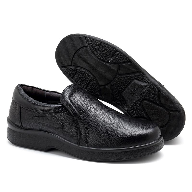 Mænd Casual Blødt Ægte Læder Slip On Oxfords