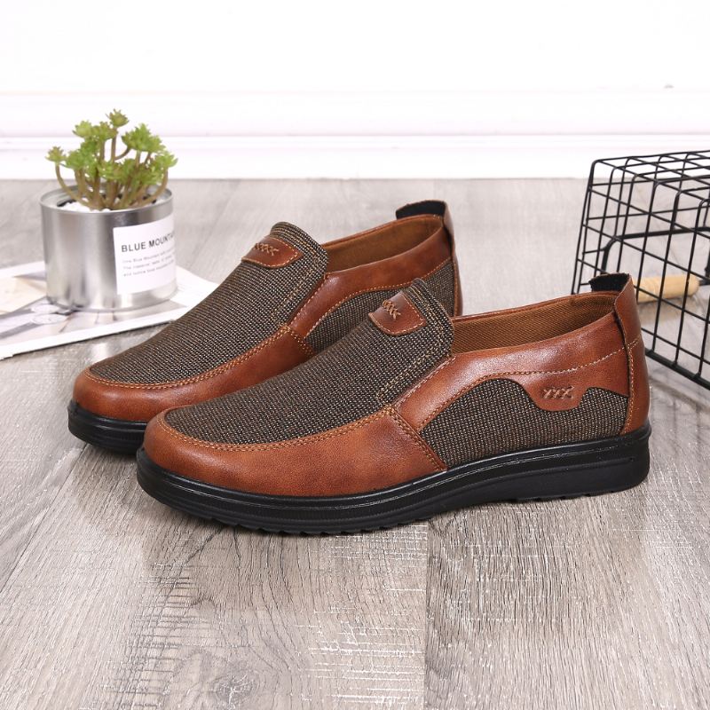 Mænd Casual Daily Microfiber Dress Sko Business Oxfords