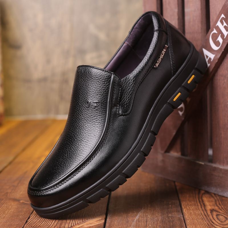 Mænd First Layer Kohud Slip-on Skridsikre Business Dress Sko