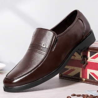 Mænd Microfiber Blødt Læder Slip-on Slidfast Casual Business Sko