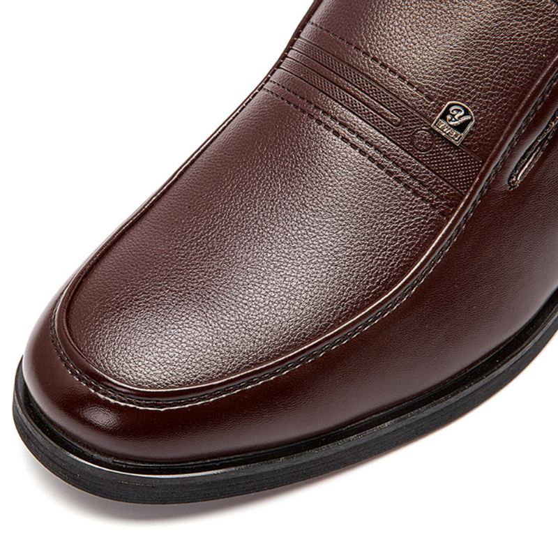 Mænd Microfiber Blødt Læder Slip-on Slidfast Casual Business Sko