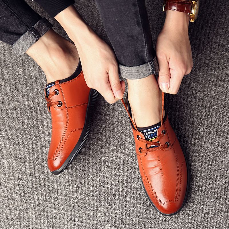 Mænd Microfiber Business Casual Oxfords