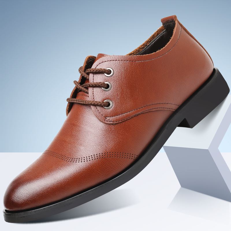 Mænd Microfiber Læder Blød Snøre Business Casual Formelle Sko