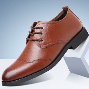 Mænd Microfiber Læder Blød Snøre Business Casual Formelle Sko