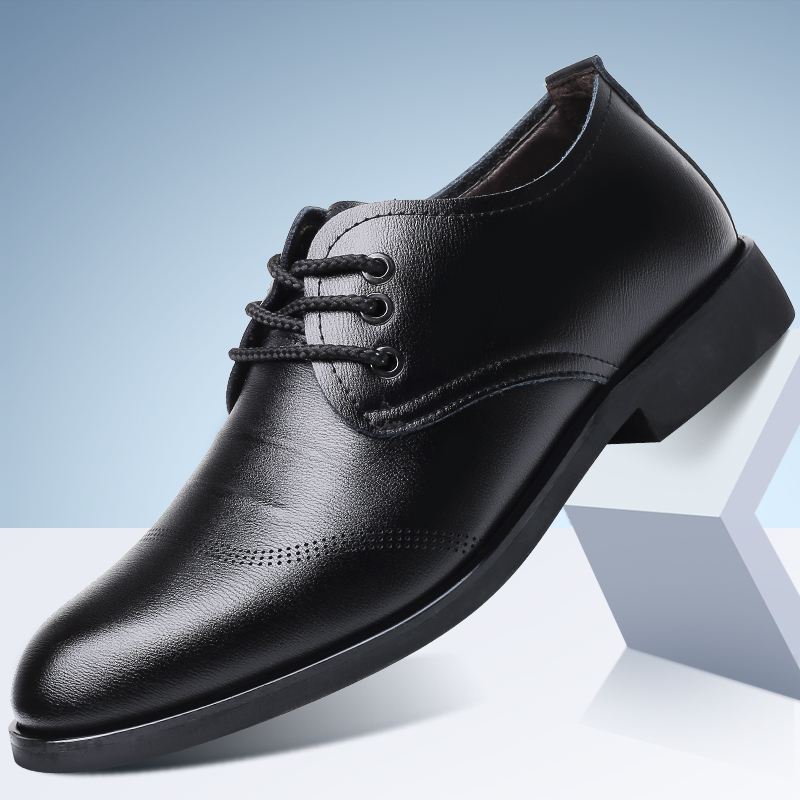 Mænd Microfiber Læder Blød Snøre Business Casual Formelle Sko