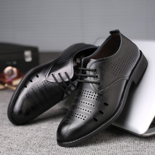 Mænd Mikrofiber Læder Åndbar Hul Ud Oxfords Casual Business Sko
