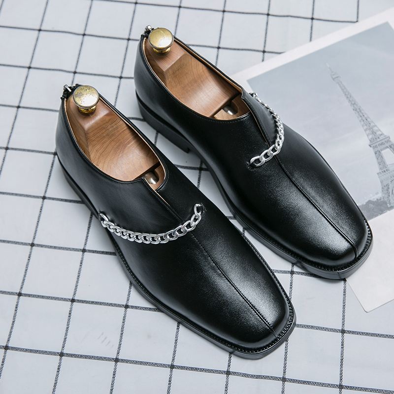 Mænd Mikrofiber Læder Blød Sål Firkantet Tå England Style Casual Business Oxford Sko