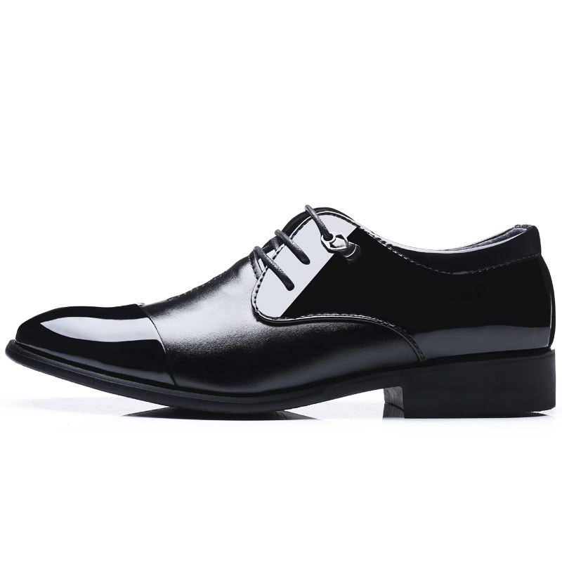 Mænd Spidstå Åndbar Skridsikker Snøresko Klassisk Business Dress Sko