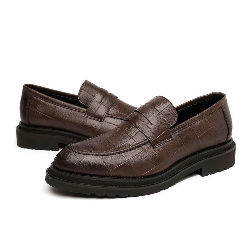 Microfiber Læder Casual Business Oxfords