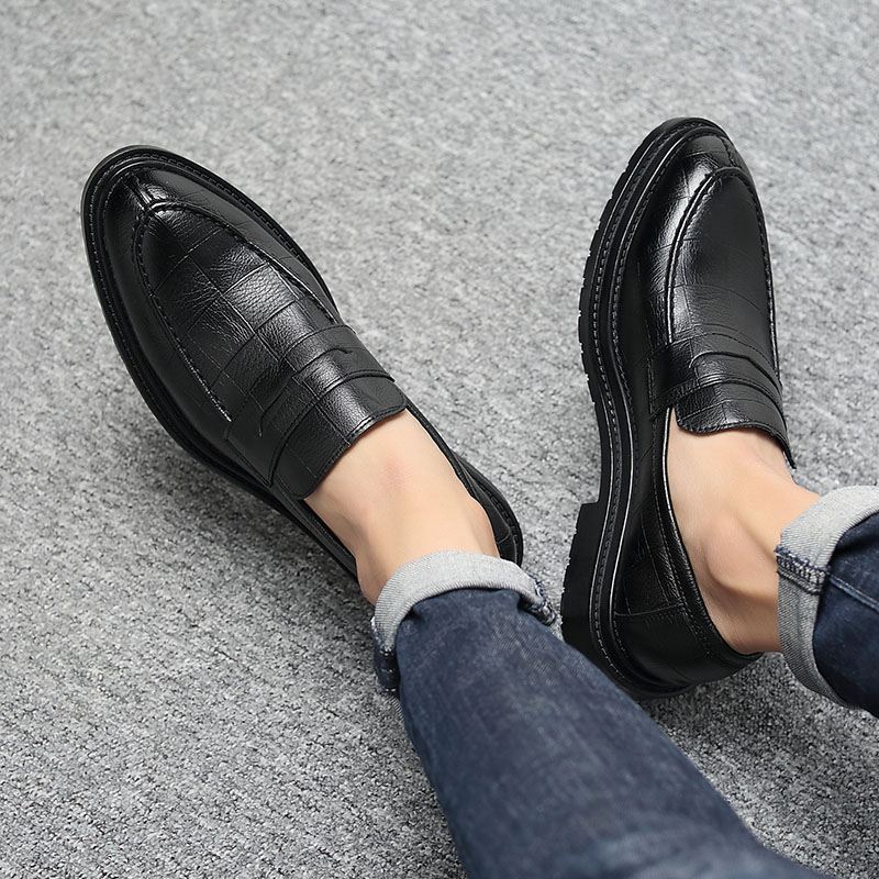 Microfiber Læder Casual Business Oxfords