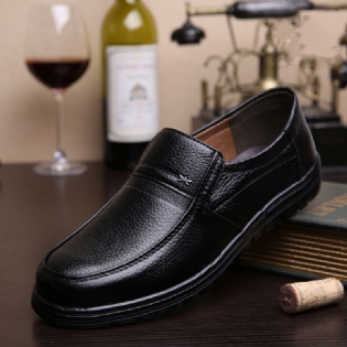 Retro Pure Color Skridsikker Casual Business Oxfords
