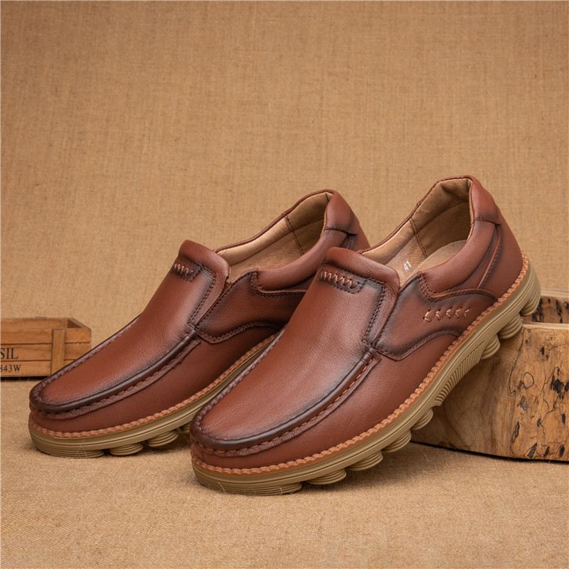 Retro Skridsikre Casual Business Office Læder Oxfords