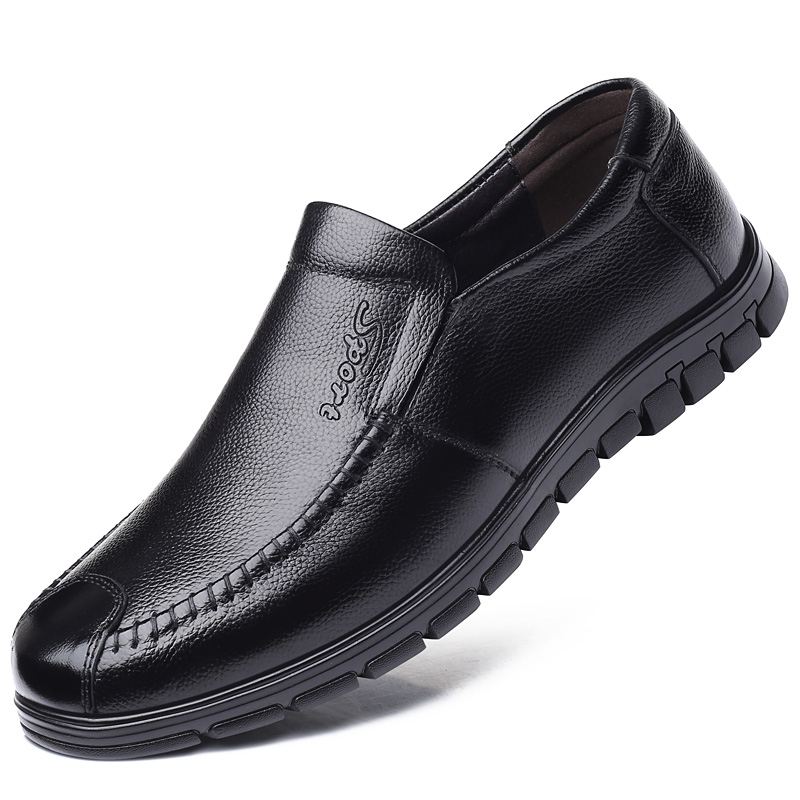Slidsikre Casual Oxfords I Ægte Læder